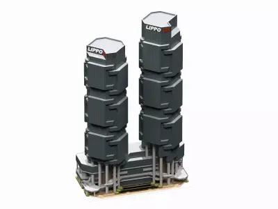 Lippo Centre Hong Kong 3D model