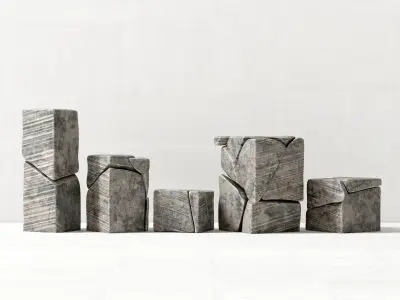 Stone splinters  decor 3D model