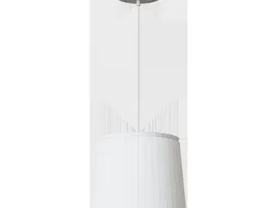 Savoy white chandelier base 3D model