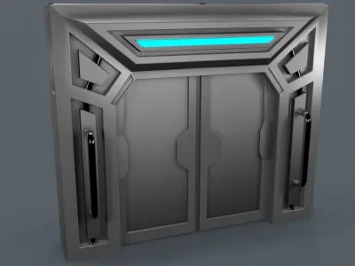 Sci Fi Door 3D model