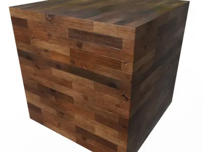 Wood floor planks PBR material 4K Free Free 3D model