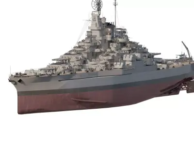 AMERICAN NAVY 1940s  COLORADO CLASS BATTLESHIP 3D model