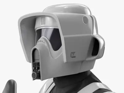  Star Wars White Trooper Loadout Standing Guard Position 