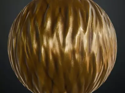 Sci-Fi Gold Insulated Thermal Foil PBR Seamless Texture