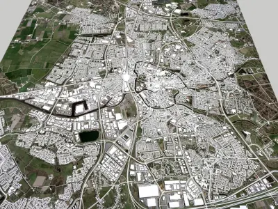 Cityscape Breda Netherlands 3D model