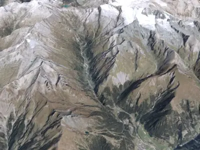 Mountain National park Hohe Tauren 3D model