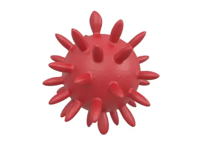 Virus v4 002 Low-poly 3D model