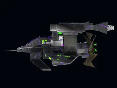Spaceship 3D model 13