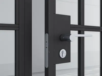 Aluminium door 164 3D model