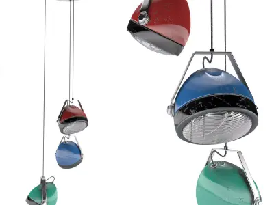 Chandelier industrial style 3D model