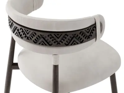Ethno Rivne Dining Chair 3D model