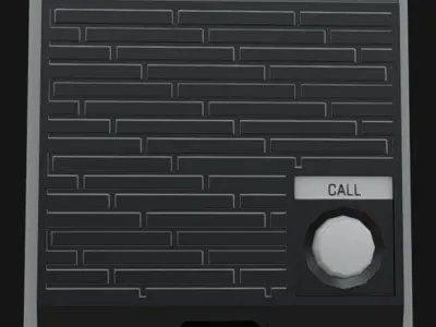 Door Intercom Pack 02 Low-poly 3D model
