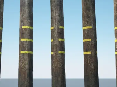 Utility Pole 3D model