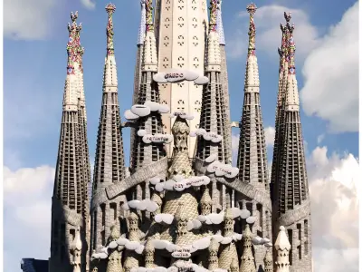 SacredFamily sagrada familia barcelona 3D model