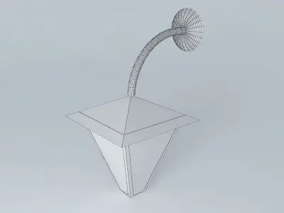 Fixture outdoor light with shade Free 3D model