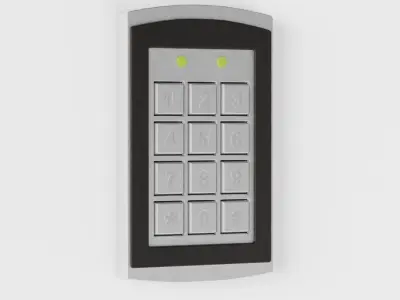 Modern Keypad Lock - Various Modes Low-poly 3D model