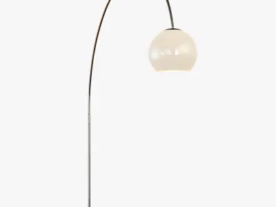 Overarching Acrylic Shade Floor Lamp 3D model