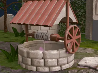 stone castle building  3D model