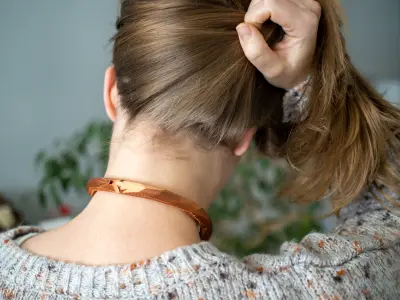 Low Poly Collar 3D print model copper padlock bracelet Free 3D print model