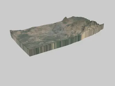 YEREVAN City Low-poly 3D model
