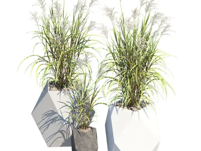 Faceted Modern Fiberstone 3D model