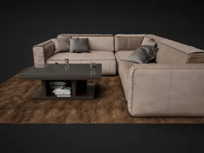 Sofa Soft - Koo International Sofa 06 3D model