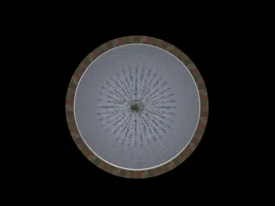 Animated Dandelion Fountain 3D model