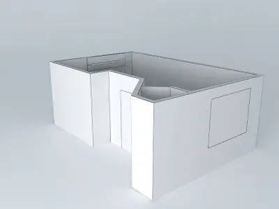 Michelli room with window Free 3D model