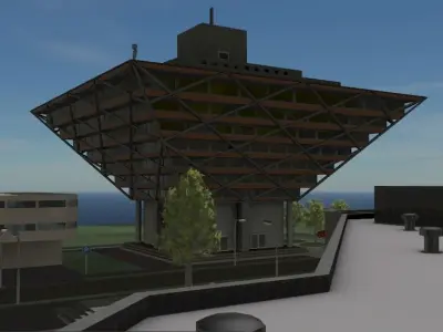 City block Bratislava - LOW POLY Low-poly 3D model