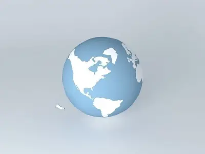 SHUTTLE IN EARTH ORBIT 3D model