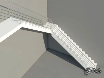 L stair FREE Free low-poly 3D model
