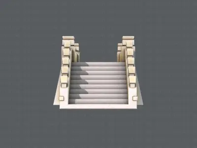 Bridge V01 Low-poly 3D model