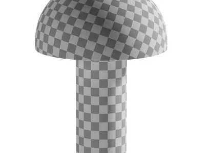 Enoki Natural Dome Table Lamp Low-poly 3D model