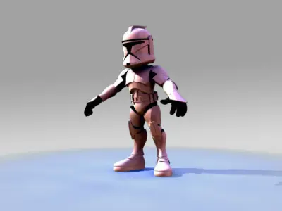 Mini Clone trooper 3D model