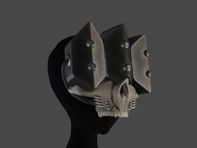 Wasteland Mask Low-poly 3D model