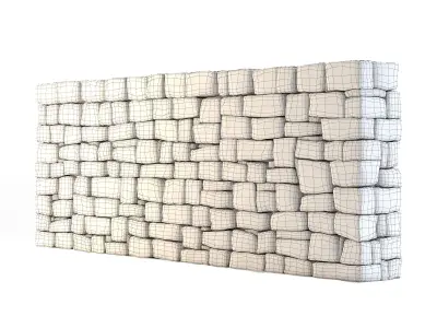 Forge Stone Wall 3D model