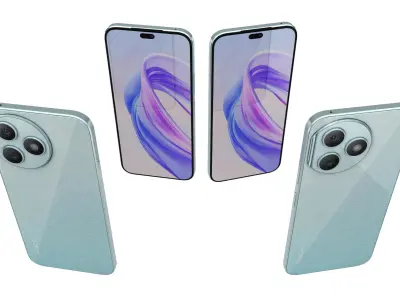 Honor X50i Plus Light Blue 3D model