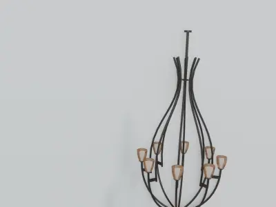 Classic Chandelier 3D model