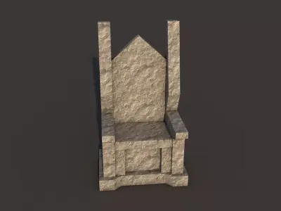 Stone Throne 3D model