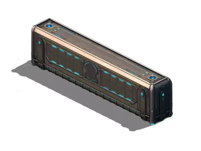 Different dimension - building - wall 01 3D model