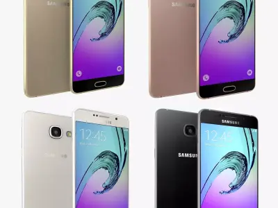 Samsung Galaxy A3 2016 All Colors 3D model