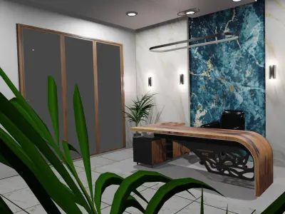 Office Interior Design 3D model
