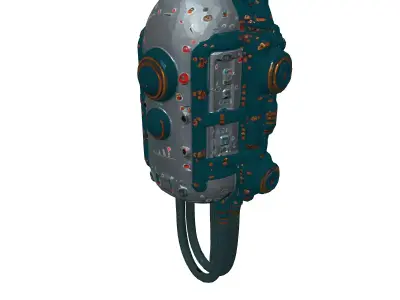 SciFi Floating Robot Drone 3D Model Low-poly 3D model