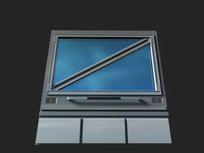 Sci-fi Panel Element Low-poly 3D model
