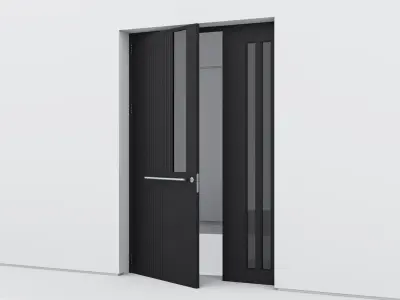 Aluminium door 241 3D model