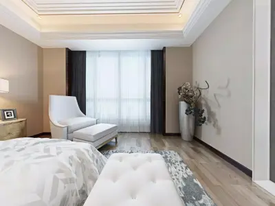 Modern European bedroom Vray 3Dmax model-D13 3D model