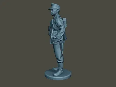 German soldier ww2 Stand Guard G3 3D print model