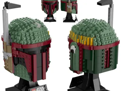 Lego Star Wars helmet 3D Model Pack