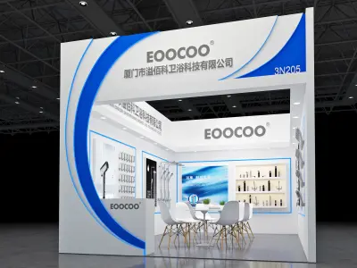 Booth Exhibition Stand Stall 4x6m Height 440cm 1 Open 3D model 3D model