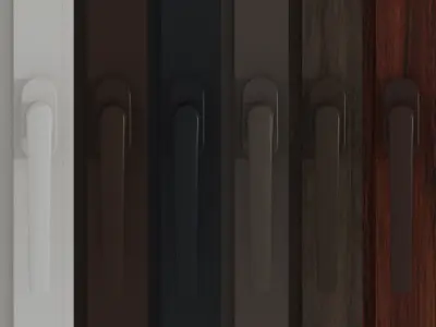 Plastic Window Pack 6 colors 3D model